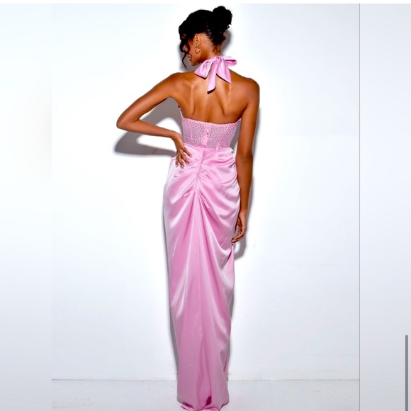 MISS CIRCLE RHINESTONE DRESS- perfect pink! - Picture 3 of 3